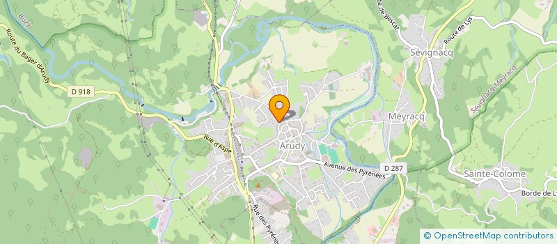 localisation de l'entreprise MONSIEUR MATHIAS LASFARGUE  ARUDY