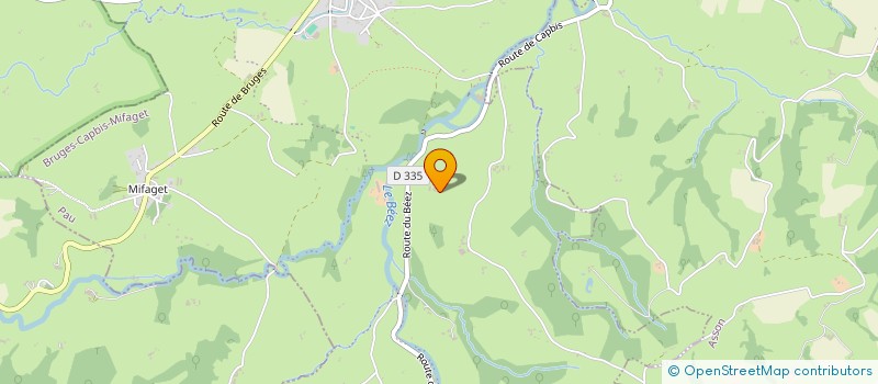 localisation de l'entreprise MONSIEUR MATHIAS LESCLOUPE  BRUGES-CAPBIS-MIFAGET