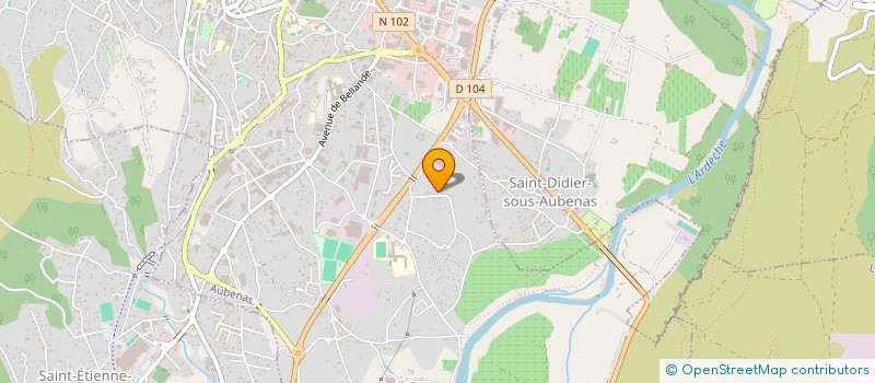 localisation de l'entreprise MONSIEUR MATHIAS LOMBARD à AUBENAS