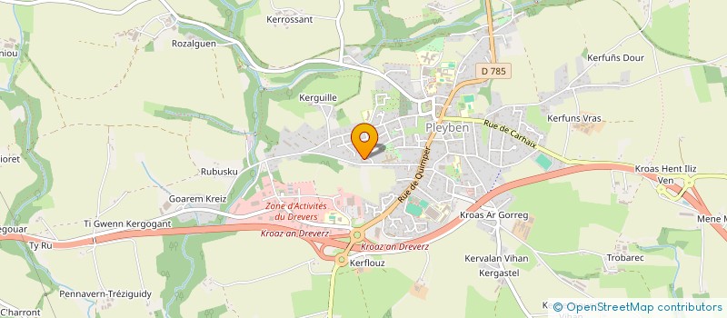 localisation de l'entreprise MONSIEUR MATHIAS MAILLE  PLEYBEN