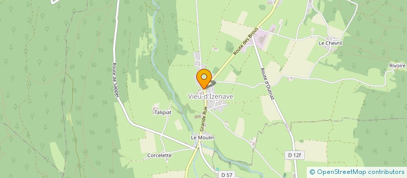 localisation de l'entreprise MONSIEUR MATHIAS MASNIN  VIEU-D'IZENAVE