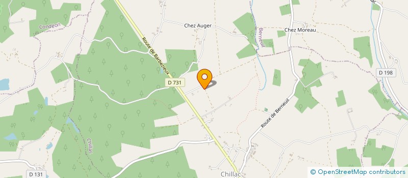 localisation de l'entreprise MONSIEUR MATHIAS MERZEAU  CHILLAC