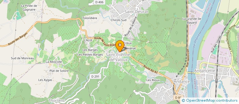 localisation de l'entreprise MONSIEUR MATHIAS MEYRAND  SAINT-ETIENNE-DE-VALOUX