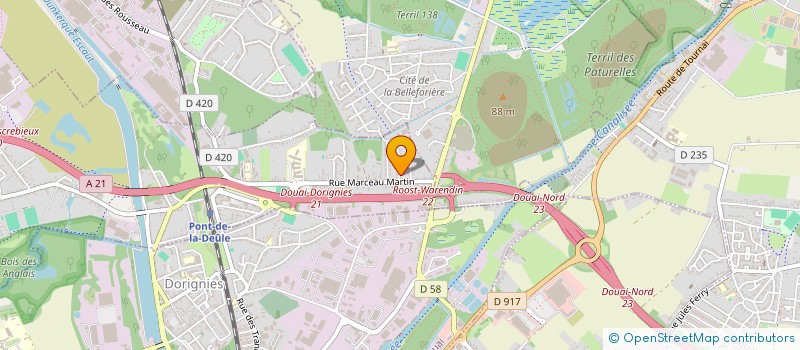 localisation de l'entreprise MONSIEUR MATHIAS MONNIER  FLERS-EN-ESCREBIEUX