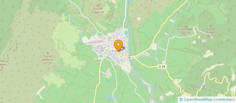 localisation de l'entreprise MONSIEUR MATHIAS MOSTACCHI  TUCHAN