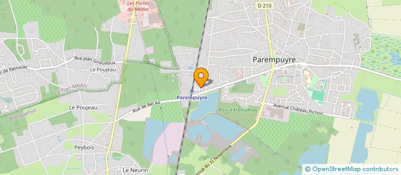 localisation de l'entreprise MONSIEUR MATHIAS NACIMIENTO  PAREMPUYRE