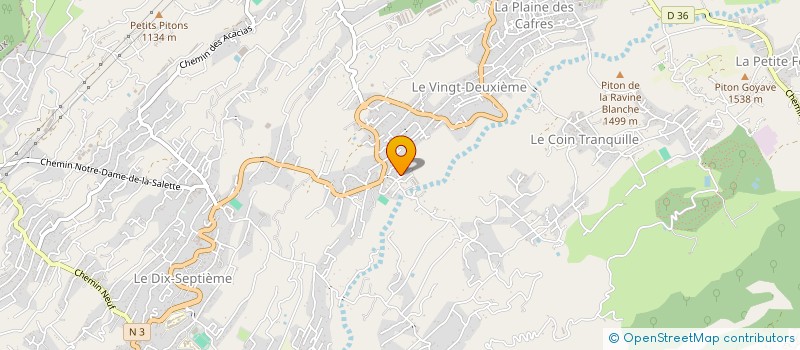 localisation de l'entreprise MONSIEUR MATHIAS NEAUBE à LE TAMPON