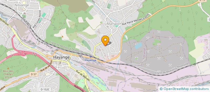 localisation de l'entreprise MONSIEUR MATHIAS NEUMANN  HAYANGE