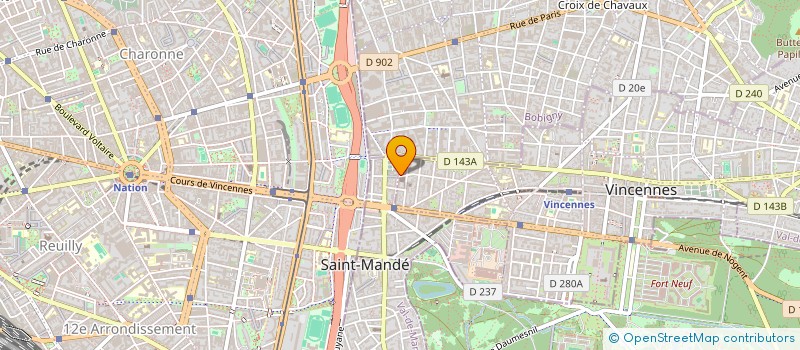 localisation de l'entreprise MONSIEUR MATHIAS NIRMAN à VINCENNES