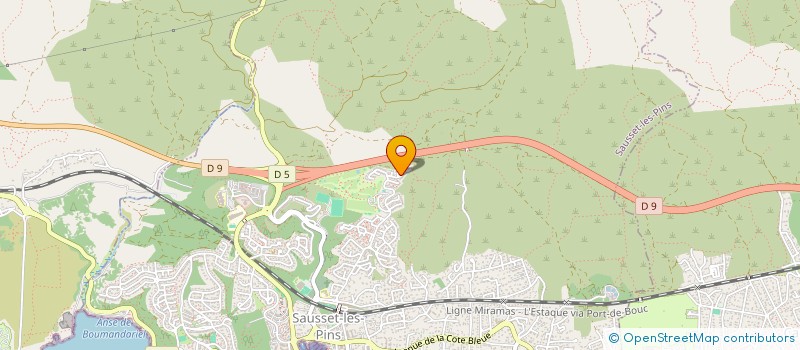 localisation de l'entreprise MONSIEUR MATHIAS NOLETTI  SAUSSET-LES-PINS