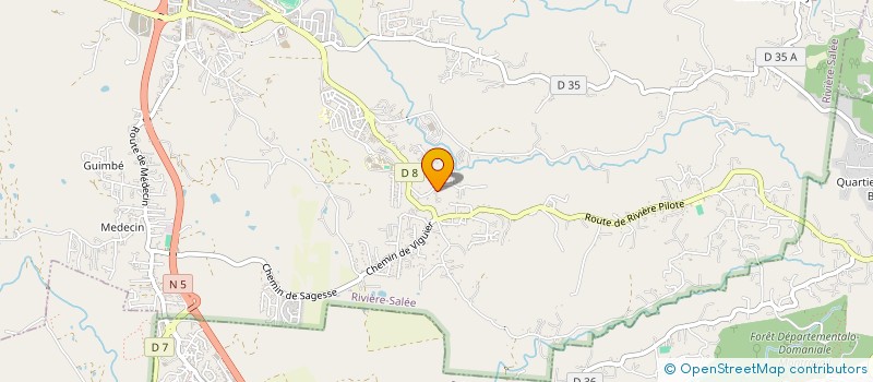 localisation de l'entreprise MONSIEUR MATHIAS OSCAR  RIVIERE-SALEE