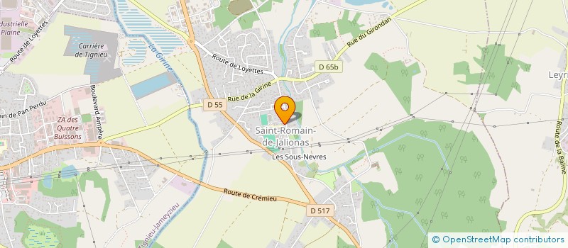 localisation de l'entreprise MONSIEUR MATHIAS PANETTA  SAINT-ROMAIN-DE-JALIONAS