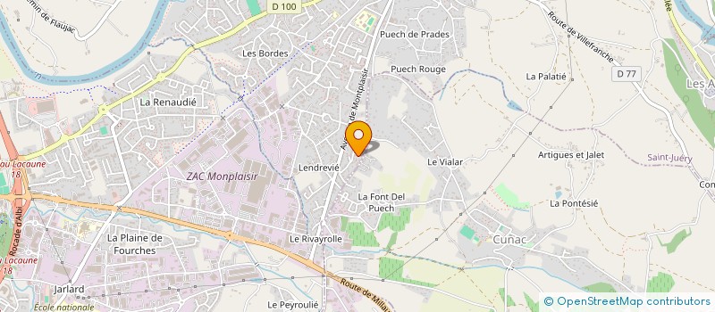 localisation de l'entreprise MONSIEUR MATHIAS PAYRASTRE à SAINT-JUERY