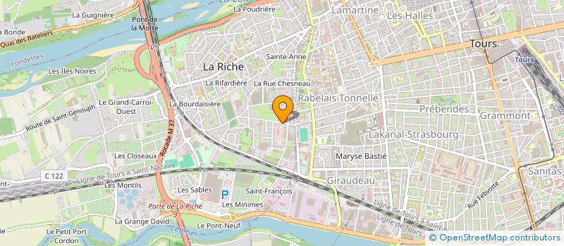 localisation de l'entreprise MONSIEUR MATHIAS PETIT  LA RICHE