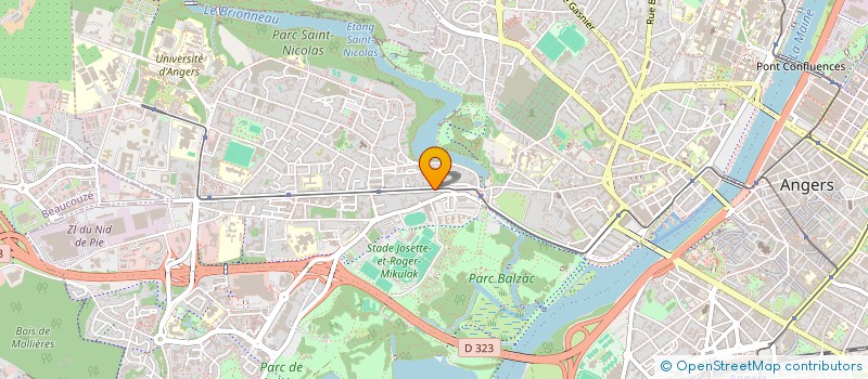 localisation de l'entreprise MONSIEUR MATHIAS PETITJEAN  ANGERS