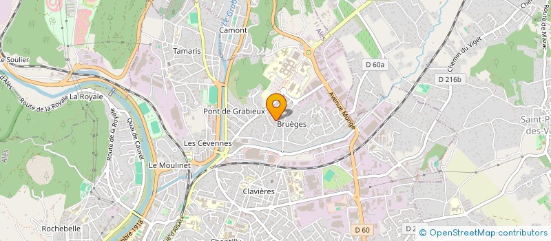 localisation de l'entreprise MONSIEUR MATHIAS PETRANTONI  ALES