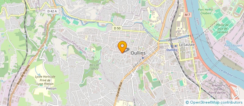 localisation de l'entreprise MONSIEUR MATHIAS PHOUNTOUCOS  OULLINS-PIERRE-BENITE