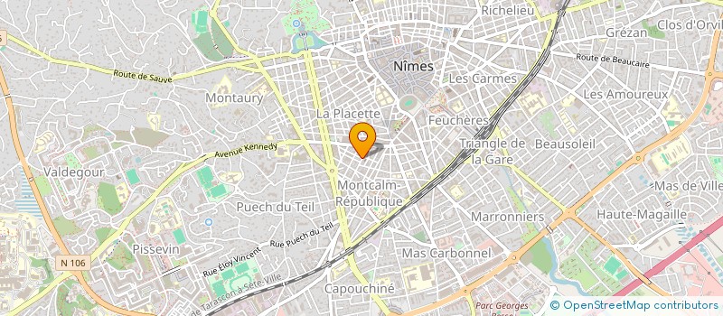 localisation de l'entreprise MONSIEUR MATHIAS PILETTE  NIMES