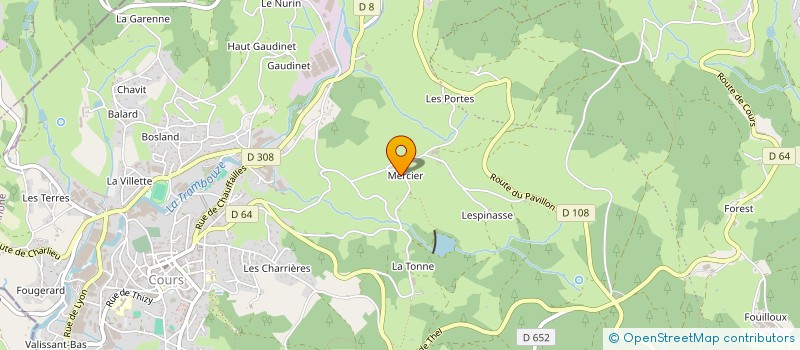 localisation de l'entreprise MONSIEUR MATHIAS SANLAVILLE  COURS