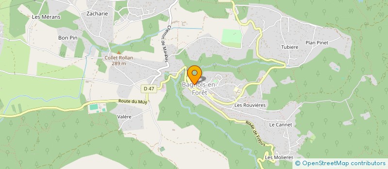 localisation de l'entreprise MONSIEUR MATHIAS SANTORO à BAGNOLS-EN-FORET