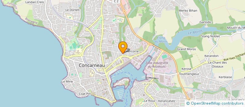 localisation de l'entreprise MONSIEUR MATHIAS SCHLUND à CONCARNEAU