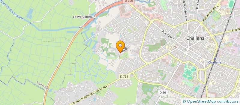 localisation de l'entreprise MONSIEUR MATHIAS SEBILLET à CHALLANS
