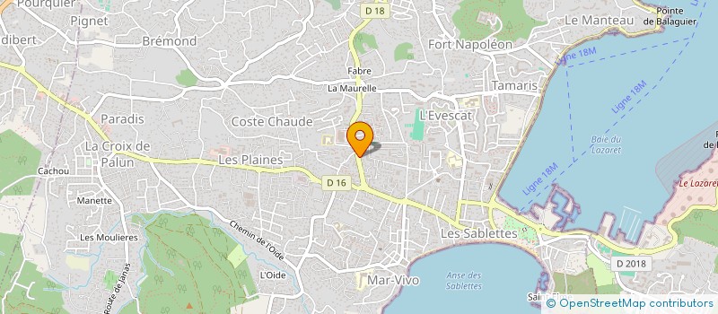 localisation de l'entreprise MONSIEUR MATHIAS SERRANO  LA SEYNE-SUR-MER