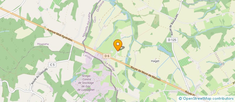 localisation de l'entreprise MONSIEUR MATHIAS SERRE  LE HOUGA