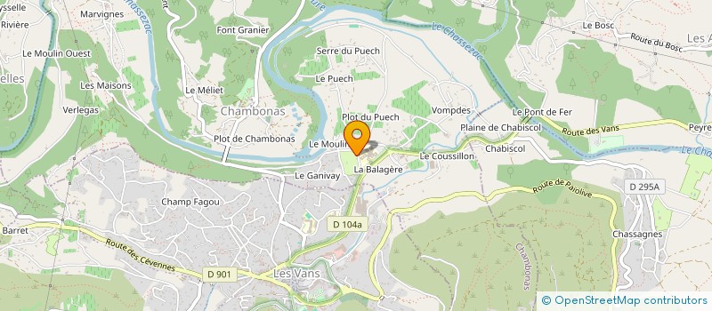 localisation de l'entreprise MONSIEUR MATHIAS SEVENIER  CHAMBONAS