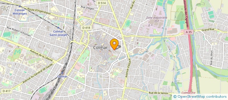 localisation de l'entreprise MONSIEUR MATHIAS SITTLER  COLMAR