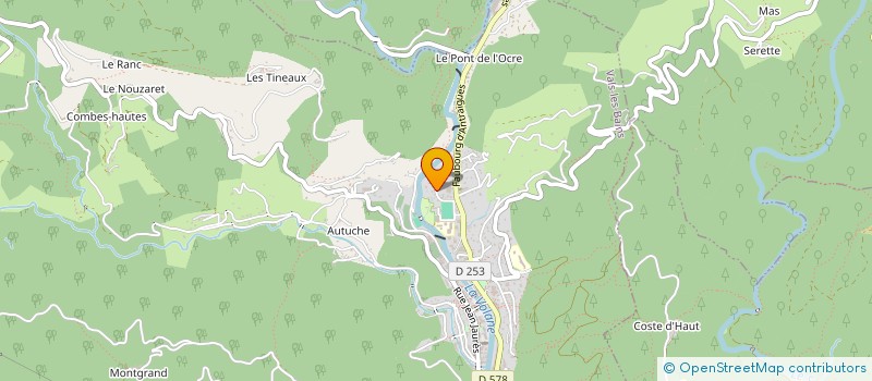 localisation de l'entreprise MONSIEUR MATHIAS SOUTEYRAND à VALS-LES-BAINS