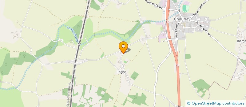 localisation de l'entreprise MONSIEUR MATHIAS TEXIER  CHAUNAY