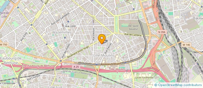 localisation de l'entreprise MONSIEUR MATHIAS THIBAUT à LILLE