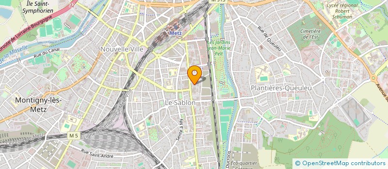 localisation de l'entreprise MONSIEUR MATHIAS THIELL  METZ