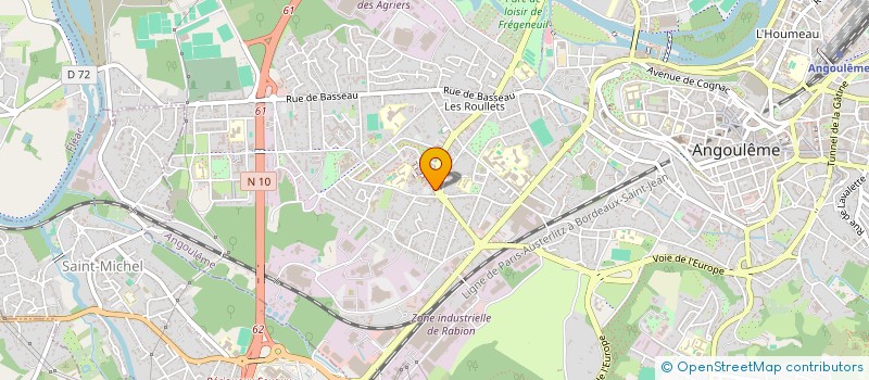 localisation de l'entreprise MONSIEUR MATHIAS TIENTCHEU YANDEU à ANGOULEME