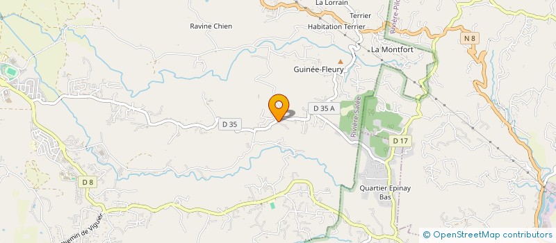 localisation de l'entreprise MONSIEUR MATHIAS TOURBILLON  RIVIERE-SALEE