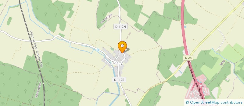 localisation de l'entreprise MONSIEUR MATHIAS TOUSSAINT  FLACEY