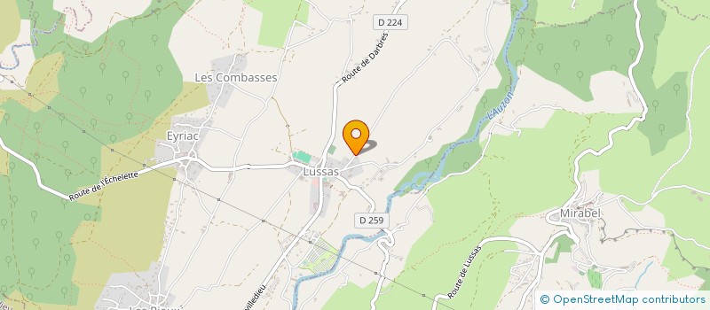 localisation de l'entreprise MONSIEUR MATHIAS TRUCHET  LUSSAS