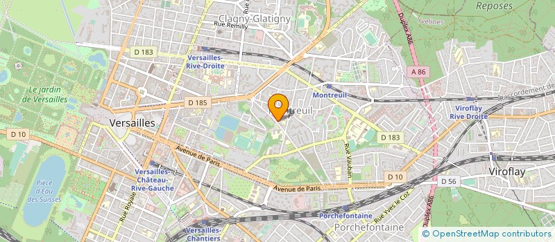 localisation de l'entreprise MONSIEUR MATHIAS VINCENT à VERSAILLES