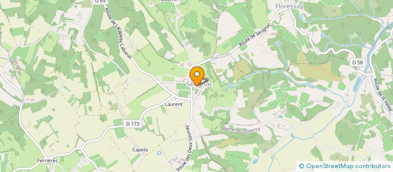 localisation de l'entreprise MONSIEUR MATHIAS WISS  SERIGNAC