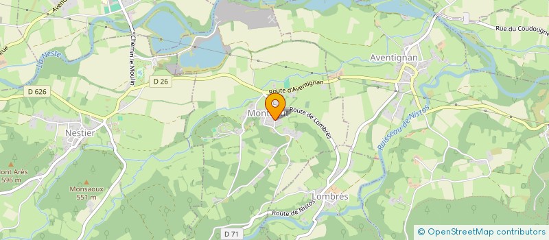 localisation de l'entreprise MONSIEUR MATHIEU ABBO  MONTEGUT