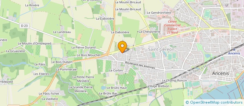localisation de l'entreprise MONSIEUR MATHIEU ABRAHAM à ANCENIS-SAINT-GEREON