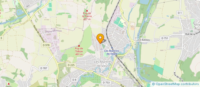 localisation de l'entreprise MONSIEUR MATHIEU AERTS  LES MARTRES-DE-VEYRE