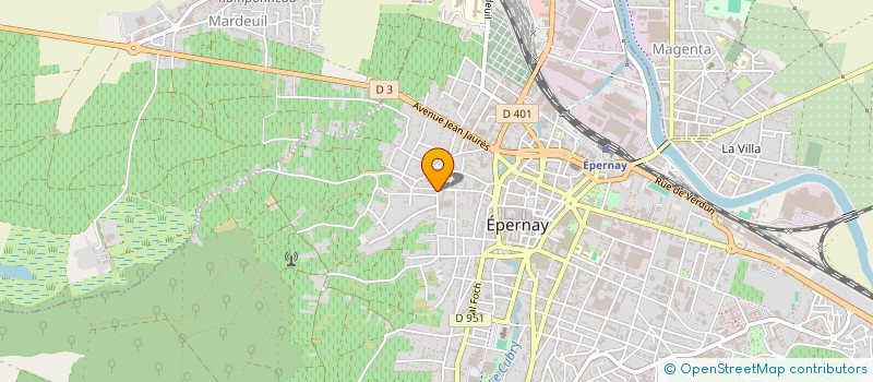 localisation de l'entreprise MONSIEUR MATHIEU AGNES à EPERNAY