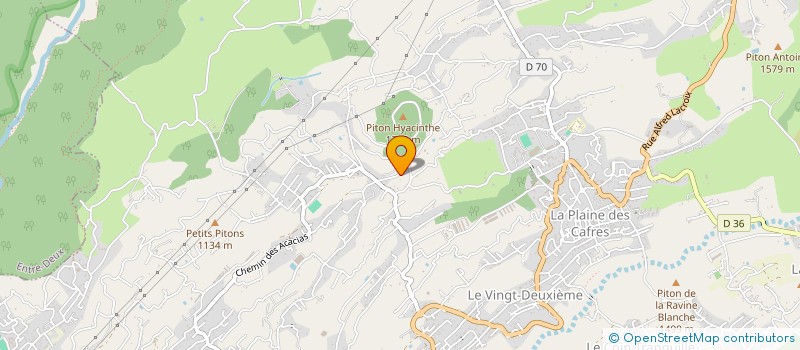 localisation de l'entreprise MONSIEUR MATHIEU AJORQUE  LE TAMPON