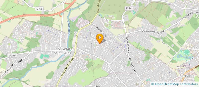 localisation de l'entreprise MONSIEUR MATHIEU ALAUX  LA SALVETAT-SAINT-GILLES