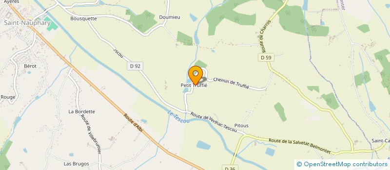 localisation de l'entreprise MONSIEUR MATHIEU ALBERT  SAINT-NAUPHARY