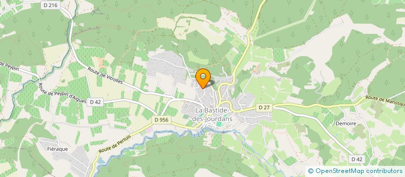 localisation de l'entreprise MONSIEUR MATHIEU ALENDA  LA BASTIDE-DES-JOURDANS