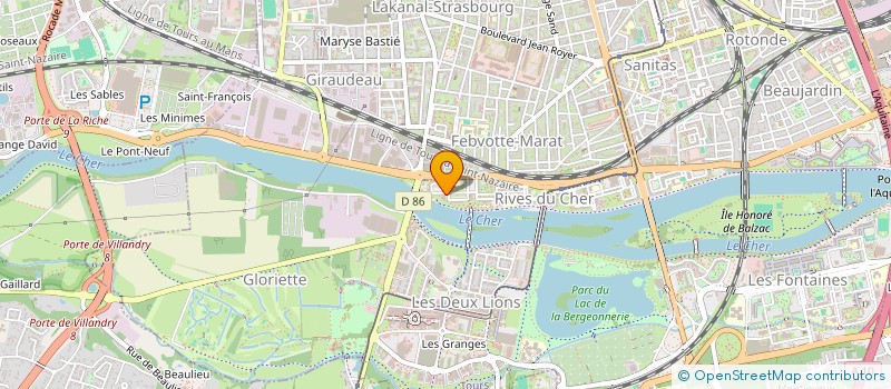 localisation de l'entreprise MONSIEUR MATHIEU ALEXANDRE à TOURS