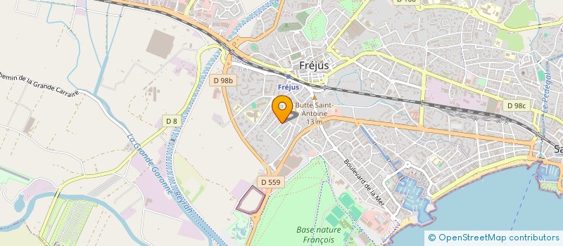 localisation de l'entreprise MONSIEUR MATHIEU ALFANO à FREJUS